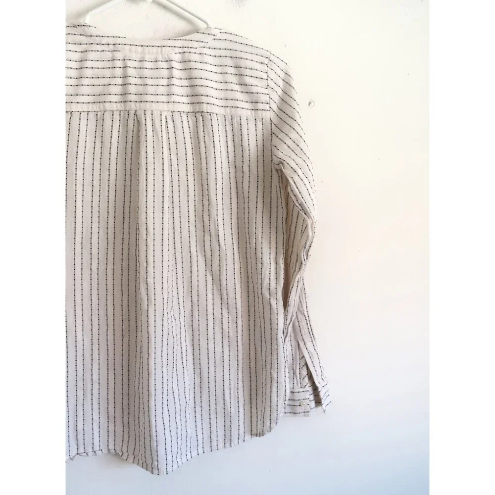 LOFT Striped Blouse - Size XS - Picture 5 of 8